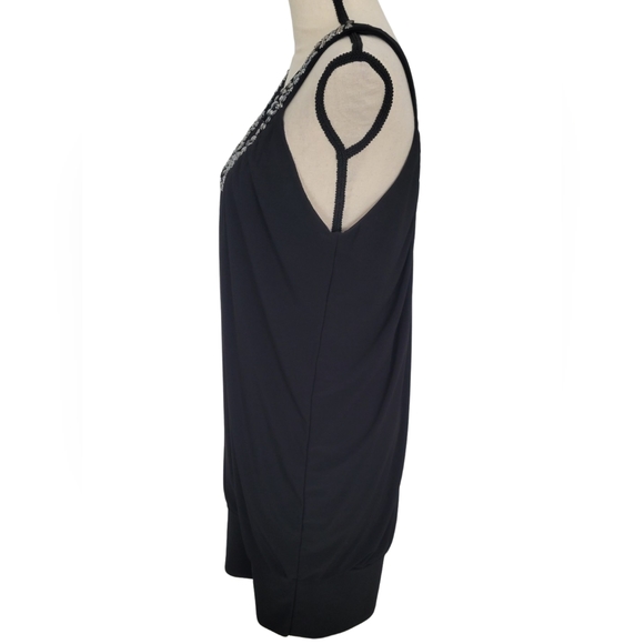NWT: Black Dress with Jeweled Embellishments at Neckline- Size XL - Picture 3 of 9